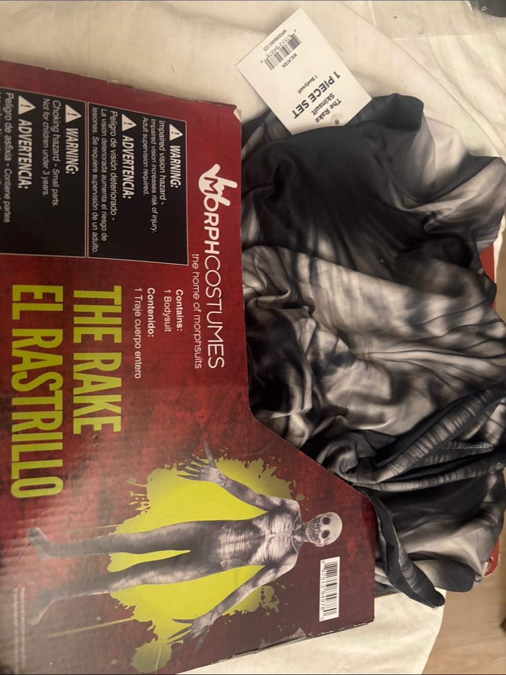 The Rake Kids Gray Bodysuit Halloween Costume - Picture 2 of 4
